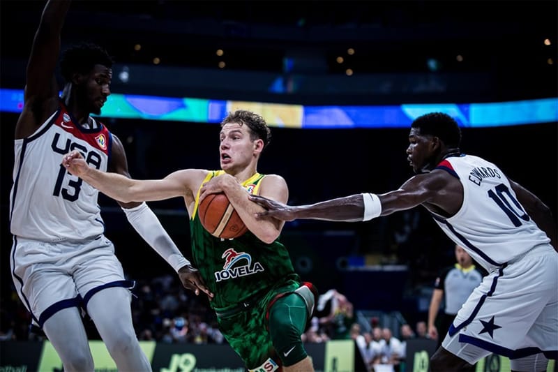 立陶宛狂飆 14 顆 3 分球 賞給美國男籃本屆世界盃籃球賽首敗