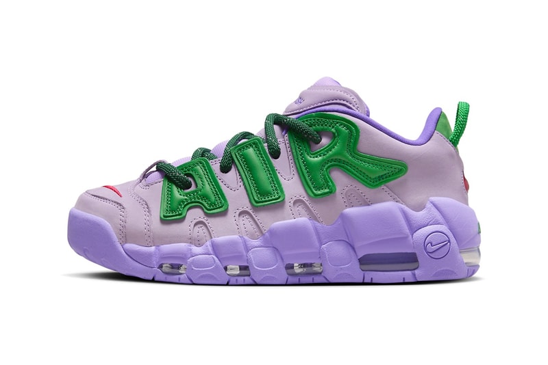 近賞 AMBUSH x Nike Air More Uptempo Low 全新配色「Lilac」官方圖輯