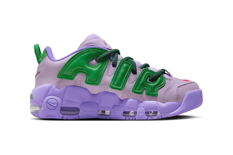 近賞 AMBUSH x Nike Air More Uptempo Low 全新配色「Lilac」官方圖輯