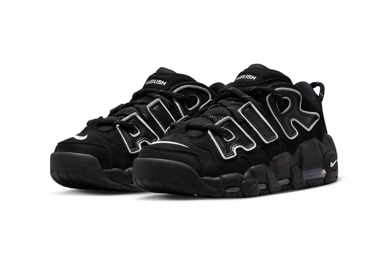 近賞 AMBUSH x Nike Air More Uptempo Low 最新聯名黑白配色官方圖輯