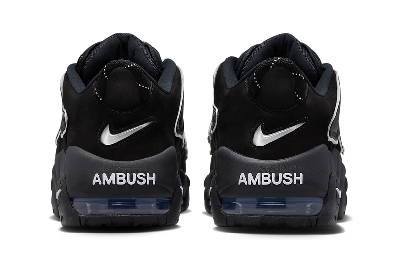 近賞 AMBUSH x Nike Air More Uptempo Low 最新聯名黑白配色官方圖輯