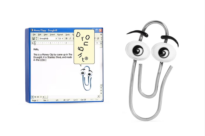 Drought 推出全新「Microsoft Office 助理 Clippy」造型鈔票夾
