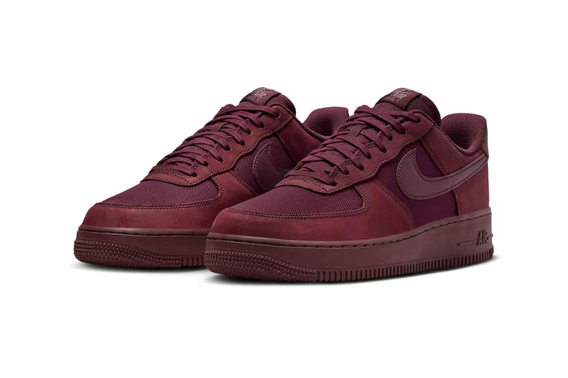 Nike Air Force 1 Low Premium 最新配色「Burgundy Crush」正式發佈