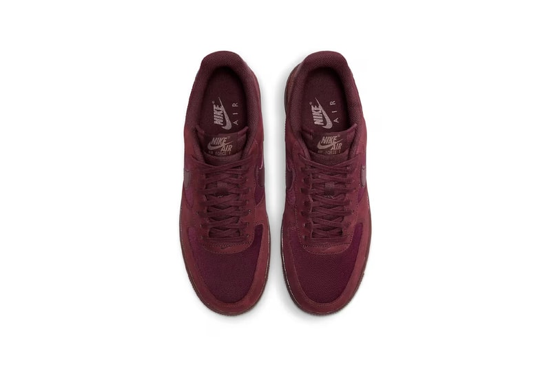 Nike Air Force 1 Low Premium 最新配色「Burgundy Crush」正式發佈
