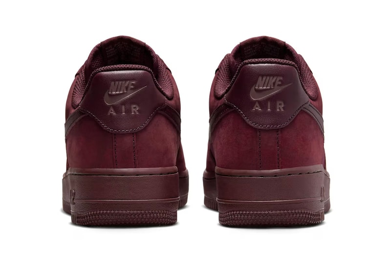 Nike Air Force 1 Low Premium 最新配色「Burgundy Crush」正式發佈