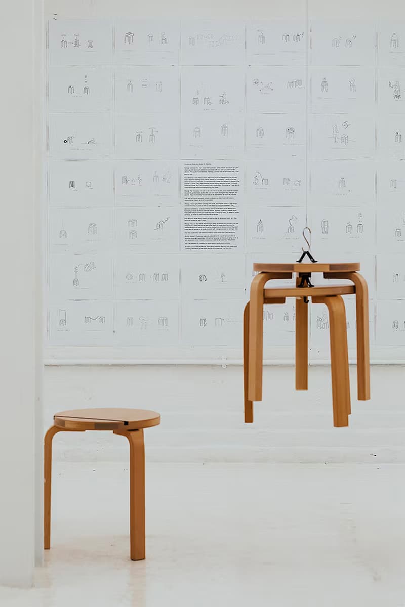 日本建築師 Daisuke Motogi 展示 100 張改造 Artek Stool 60 座椅