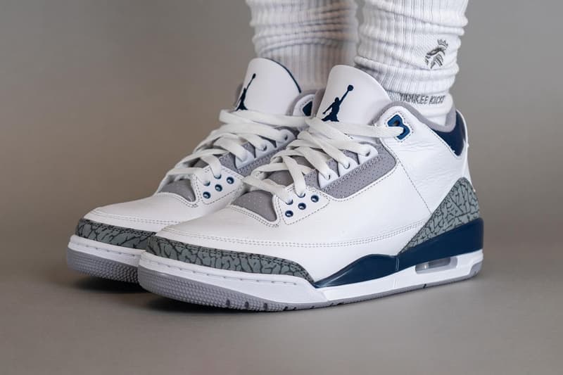 近賞 Air Jordan 3 全新配色「Midnight Navy」上腳圖輯