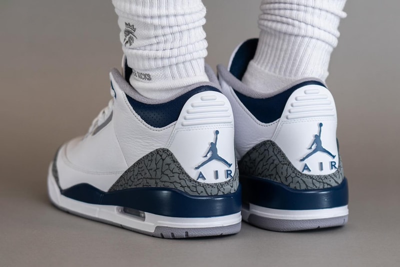 近賞 Air Jordan 3 全新配色「Midnight Navy」上腳圖輯