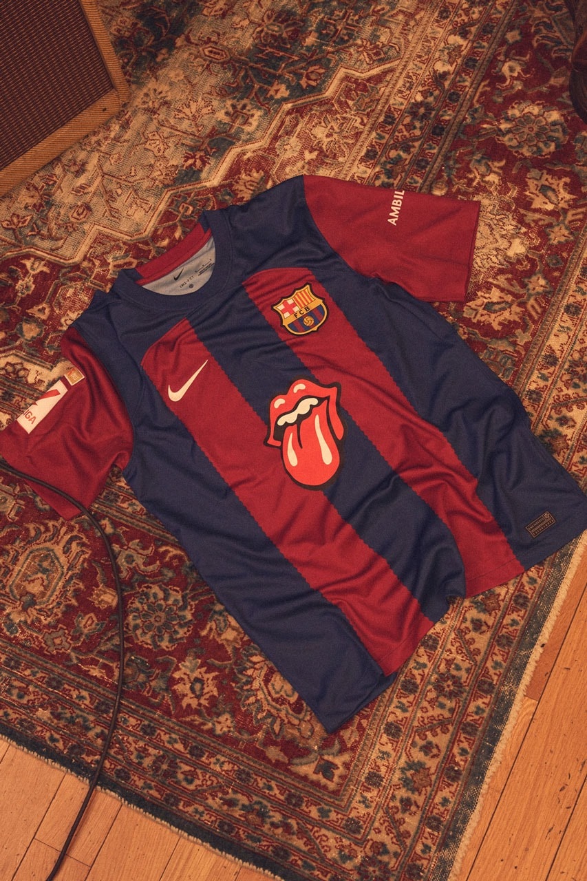 Spotify 聯手 FC Barcelona 打造限量版「The Rolling Stones」球衣
