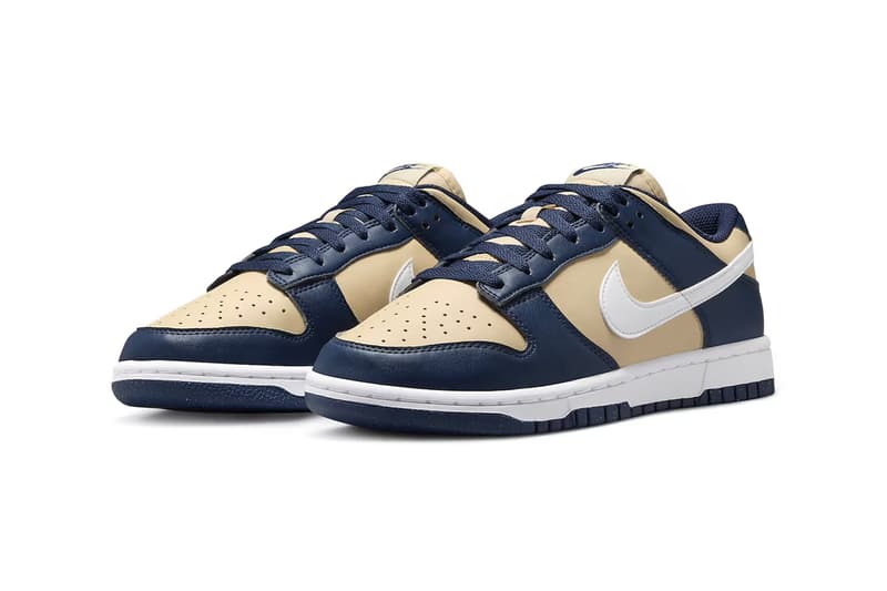 Nike Dunk Low「Midnight Navy/Team Gold」配色推出全新永續材質鞋款