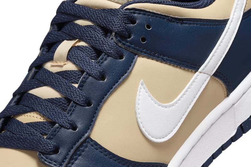 Nike Dunk Low「Midnight Navy/Team Gold」配色推出全新永續材質鞋款