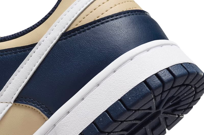 Nike Dunk Low「Midnight Navy/Team Gold」配色推出全新永續材質鞋款