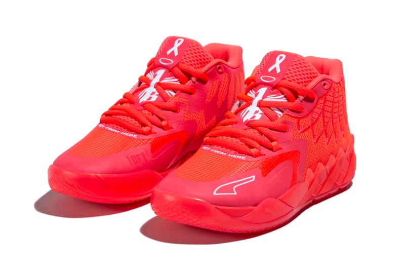 LaMelo Ball 與 PUMA 共同推出 PUMA MB.01「國際乳癌防治月」主題配色鞋款