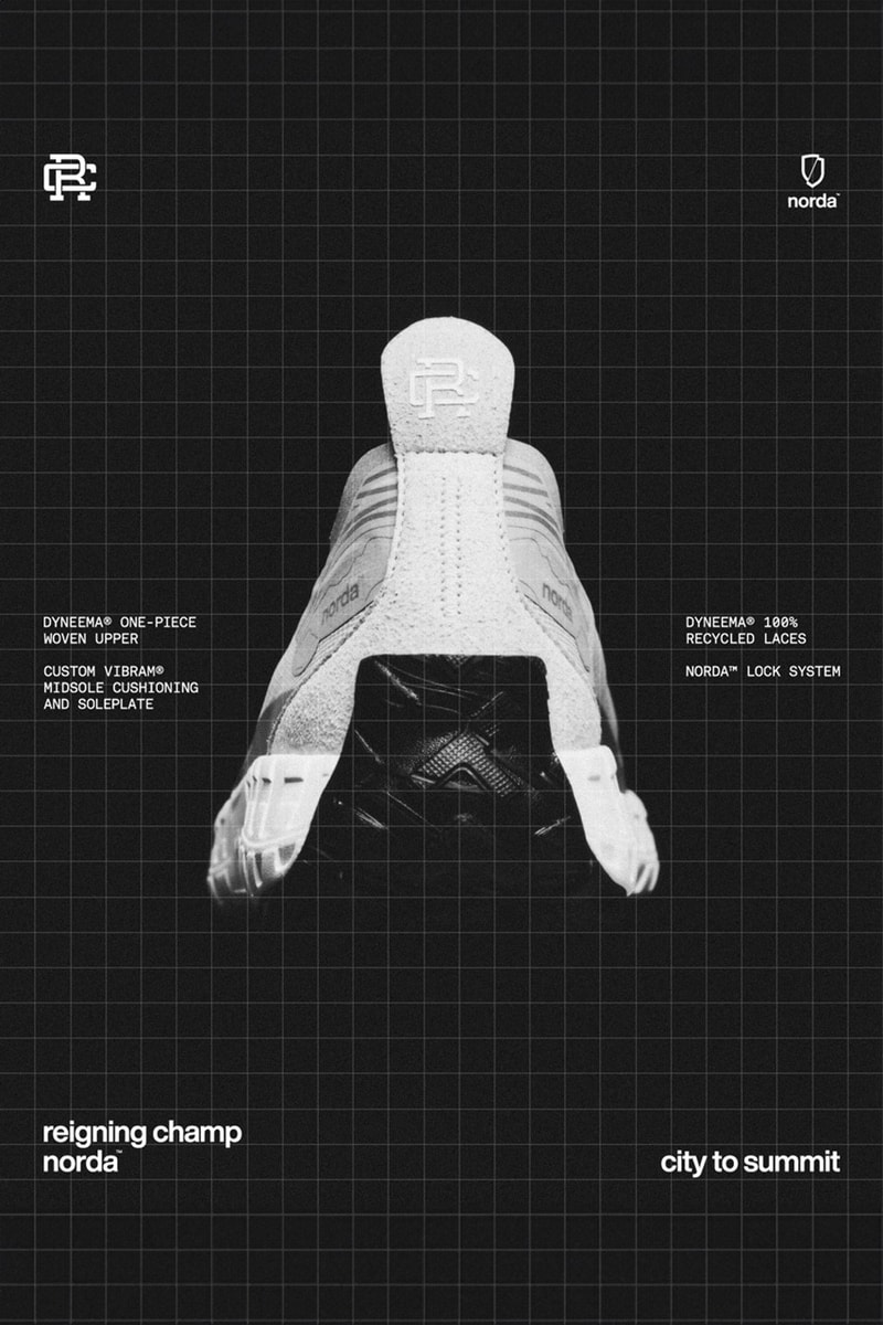 Reigning Champ x norda 全新聯乘系列「City to Summit」正式登場