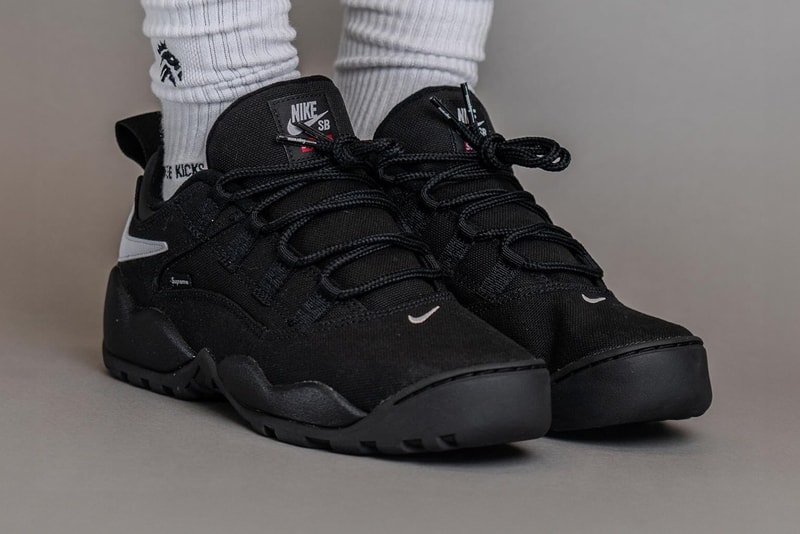 近賞 Supreme x Nike SB Air Darwin Low「Black」上腳圖輯