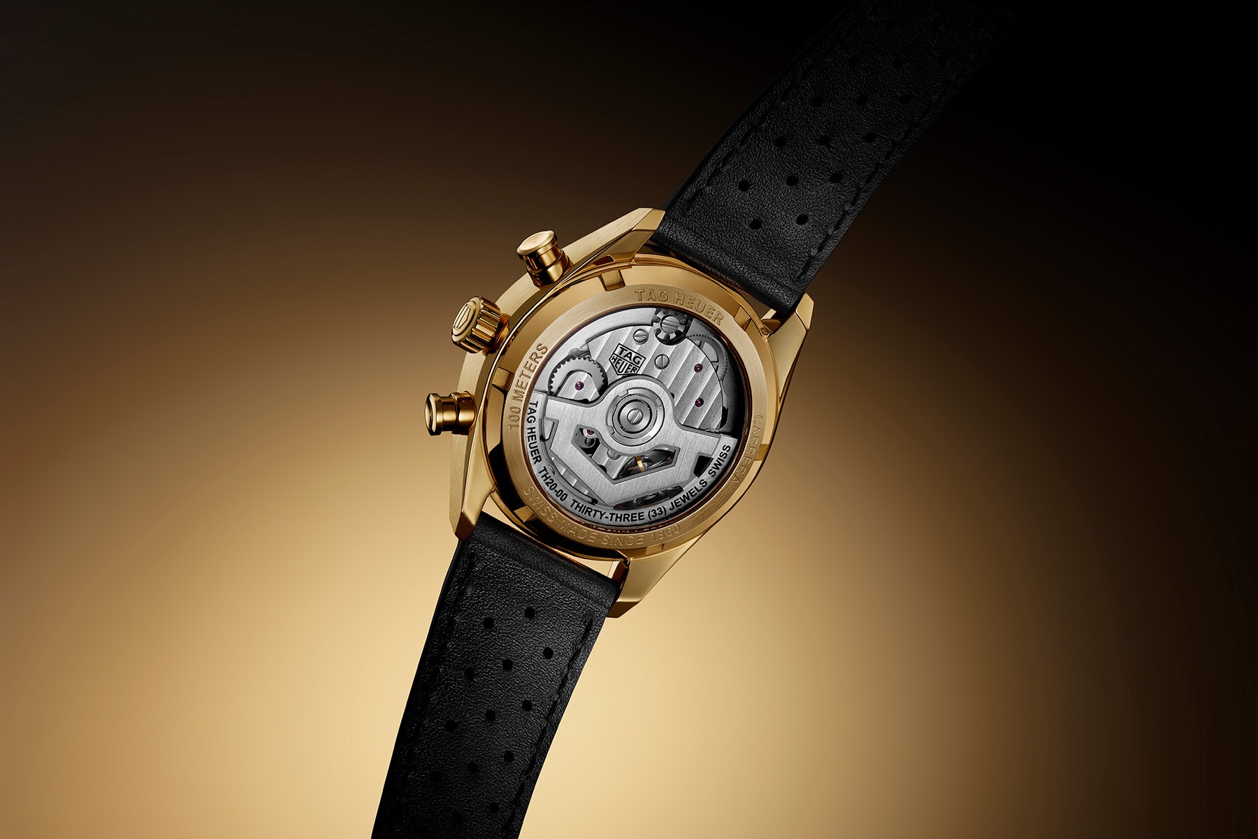 TAG Heuer 正式發表全新 18K 黃金 Carrera Chronograph 錶款