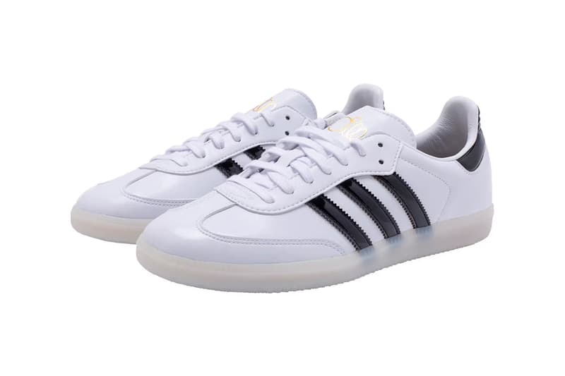 Jason Dill x adidas Samba「White/Black」漆皮版本正式登場