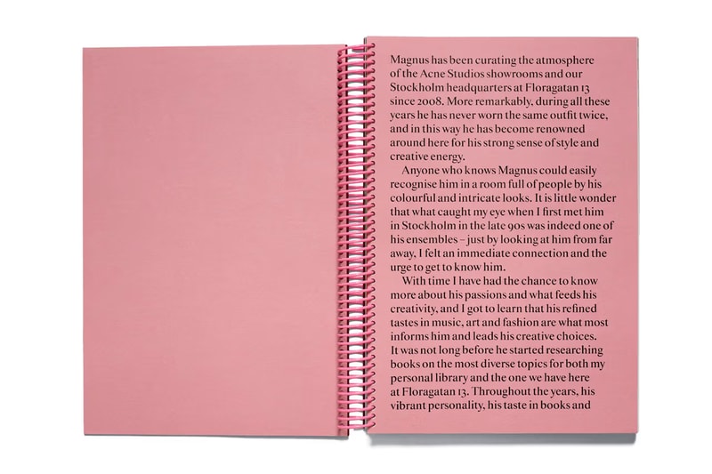 Acne Studios 正式推出全新書籍《My Friend Magnus》
