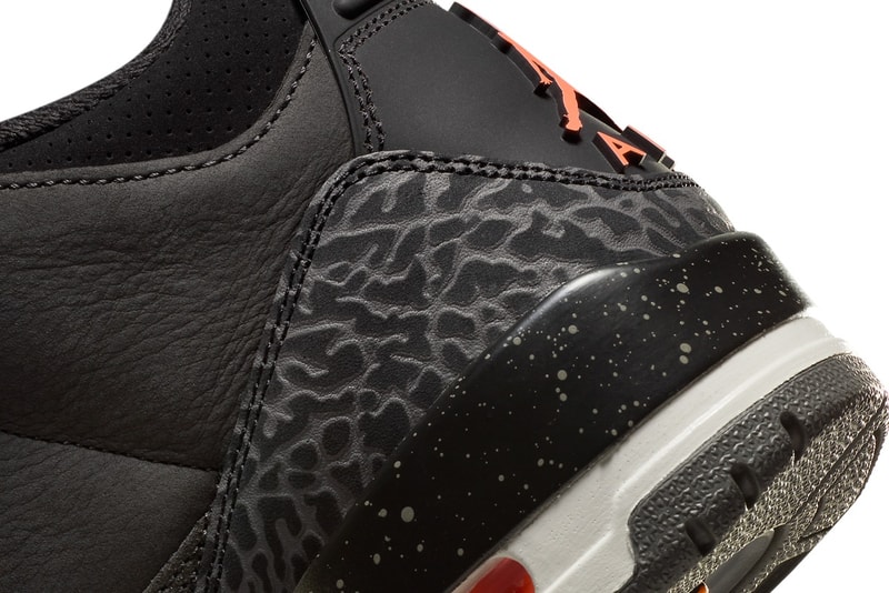 近賞 Air Jordan 3「Fear」復刻版本官方圖輯