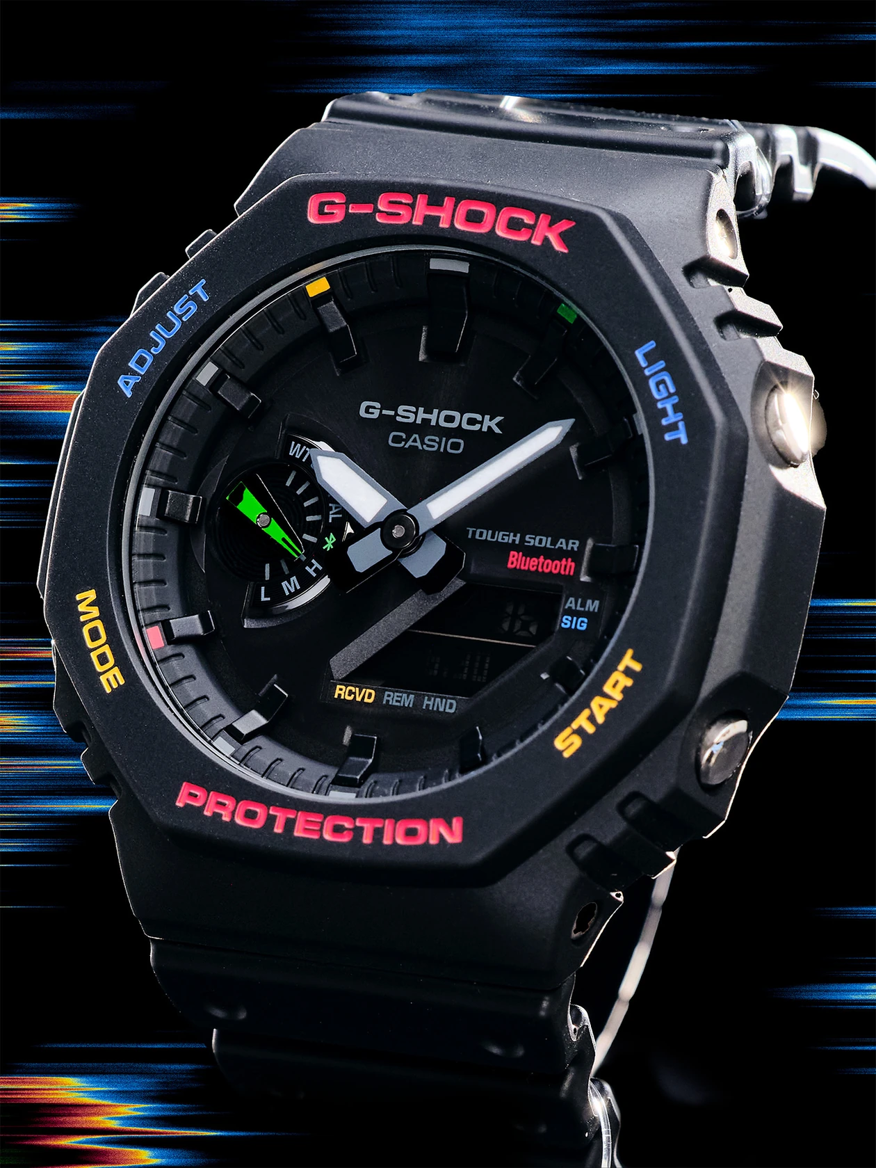 G-SHOCK 推出全新彩色復古風 GA-B2100 系列