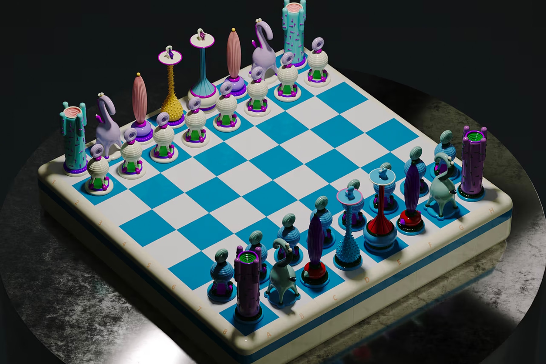 紐約藝術家 Taras Yoom 正式推出全新西洋棋套組「Another Kingdom : Light Stage」