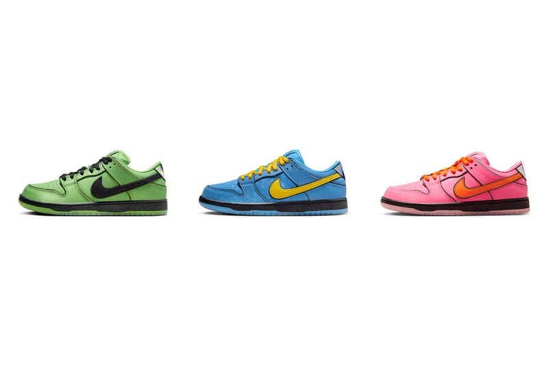 《飛天小女警 The Powerpuff Girls》x Nike SB Dunk Low 聯名系列正式發佈