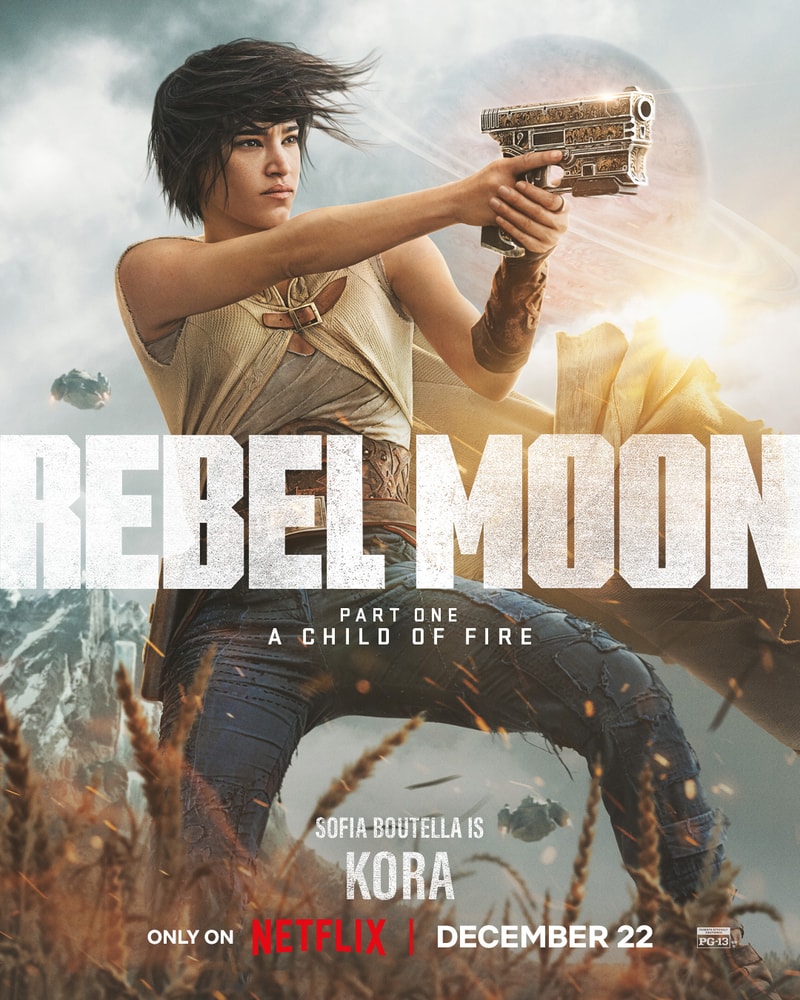 Netflix 最新科幻史詩電影《Rebel Moon — 第 1 部：火之女》釋出多張角色海報