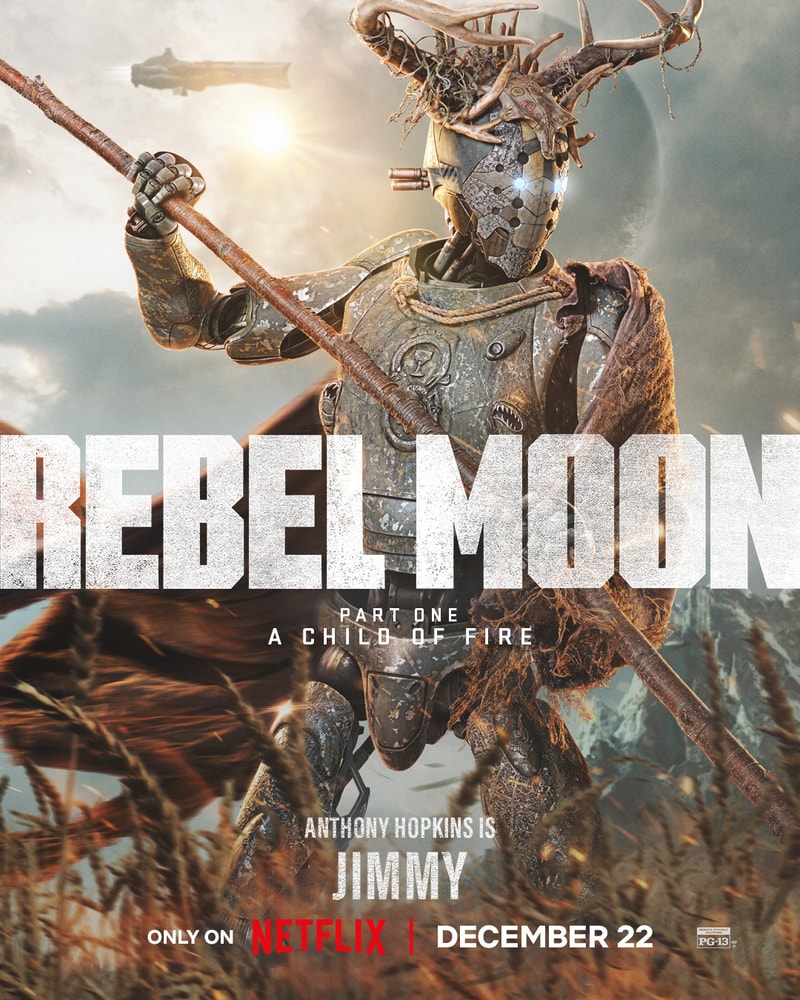 Netflix 最新科幻史詩電影《Rebel Moon — 第 1 部：火之女》釋出多張角色海報