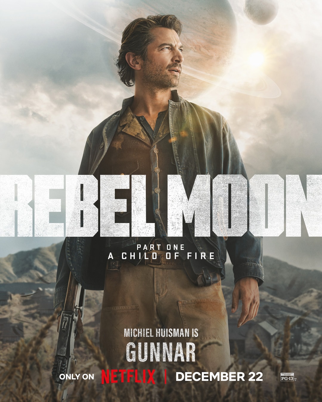 Netflix 最新科幻史詩電影《Rebel Moon — 第 1 部：火之女》釋出多張角色海報