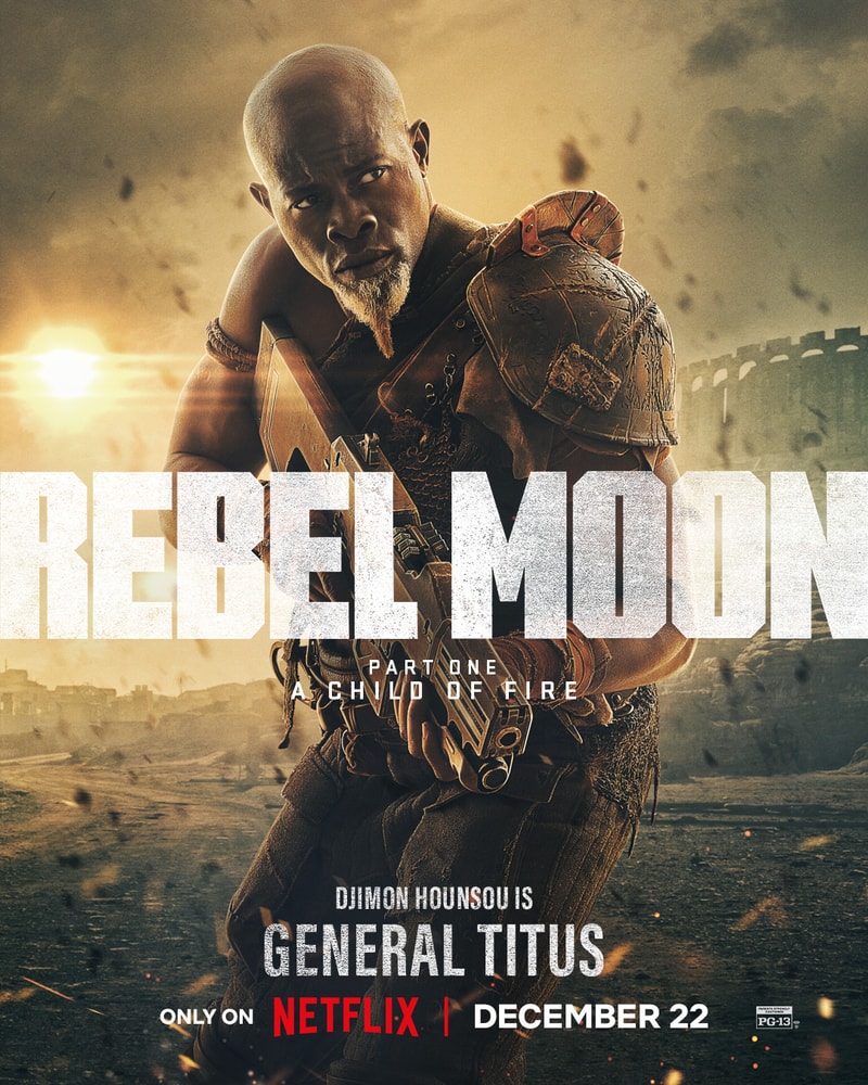 Netflix 最新科幻史詩電影《Rebel Moon — 第 1 部：火之女》釋出多張角色海報