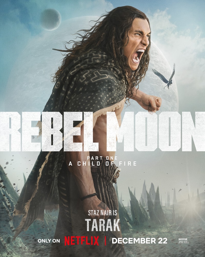Netflix 最新科幻史詩電影《Rebel Moon — 第 1 部：火之女》釋出多張角色海報