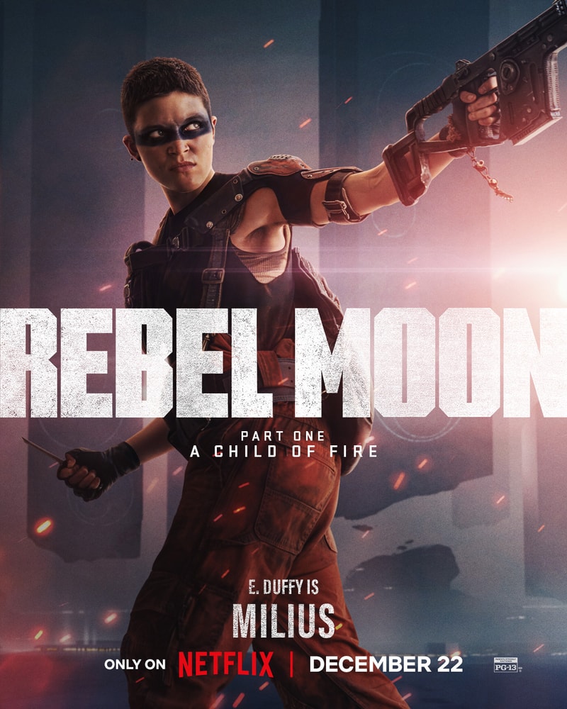 Netflix 最新科幻史詩電影《Rebel Moon — 第 1 部：火之女》釋出多張角色海報