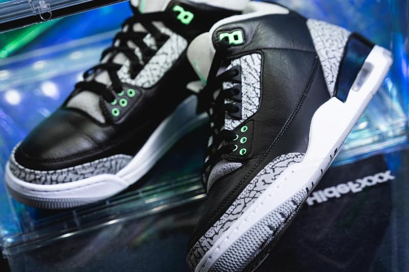 率先近賞 Air Jordan 3 全新配色「Green Glow」