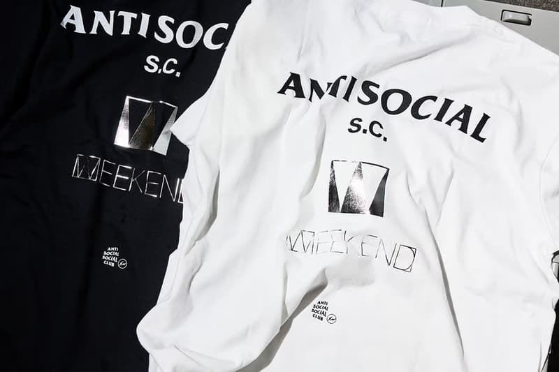 fragment design x Anti Social Social Club x WEEKEND 最新聯名系列發佈