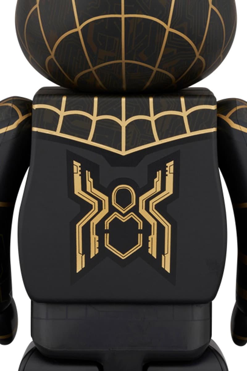 Medicom Toy 全新 BE@RBRICK「SPIDER-MAN BLACK & GOLD SUIT」系列公仔正式登場