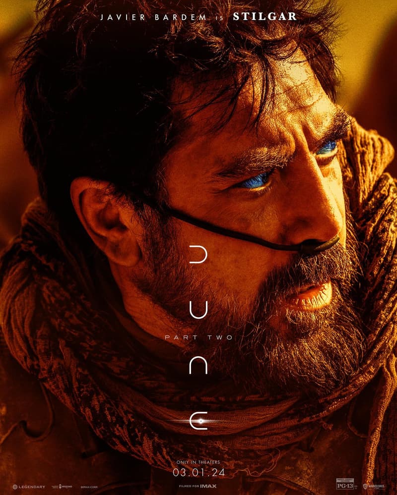 科幻續集大片《沙丘：第二部 Dune: Part Two》最新電影角色海報正式出爐