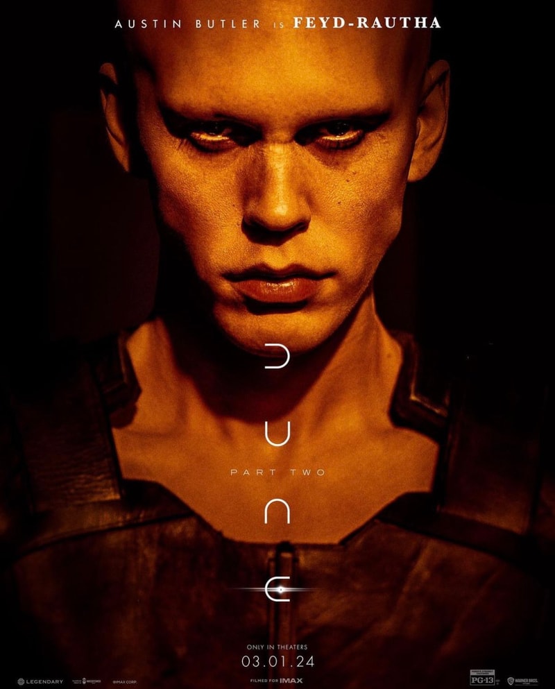 科幻續集大片《沙丘：第二部 Dune: Part Two》最新電影角色海報正式出爐