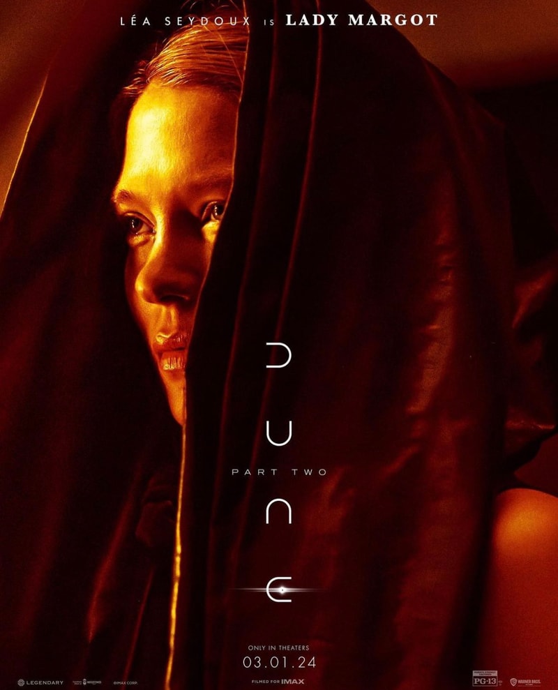 科幻續集大片《沙丘：第二部 Dune: Part Two》最新電影角色海報正式出爐