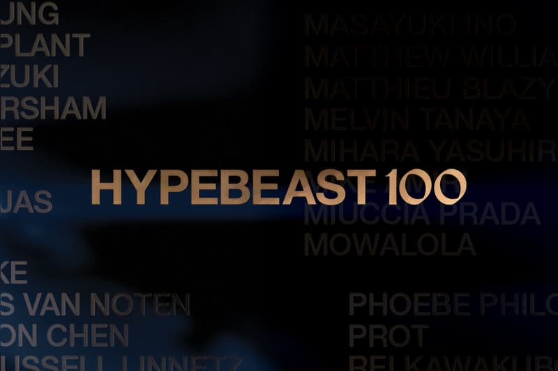 2023 年度「Hypebeast100」榜單正式揭曉,數名華人代表入選
