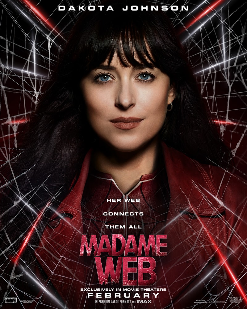 Dakota Johnson、Sydney Sweeney 主演《蜘蛛夫人 Madame Web》最新電影海報正式出爐