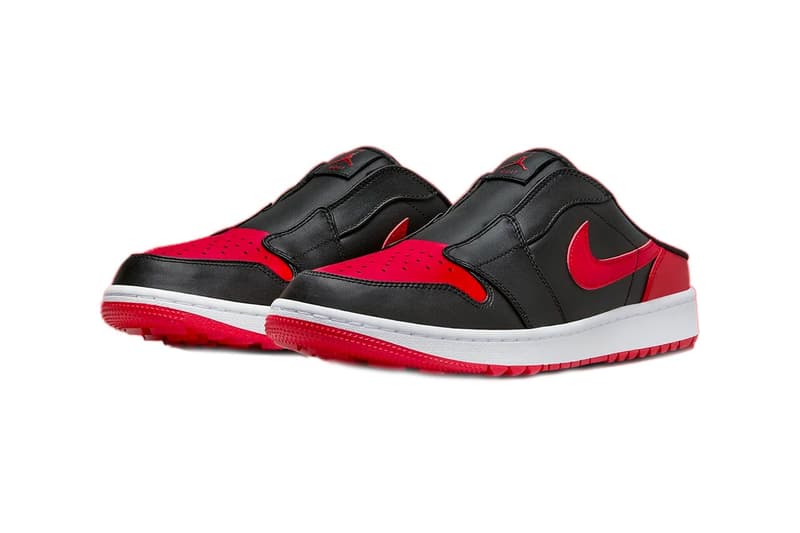 率先近賞 Air Jordan 1 Golf Mule 全新配色「Bred」