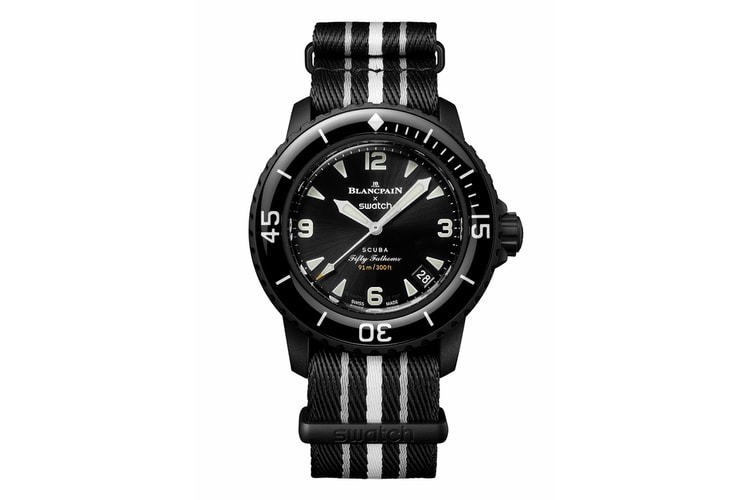 Blancpain x Swatch Bioceramic Scuba Fifty Fathoms 聯乘新作「OCEAN OF STORMS」登場