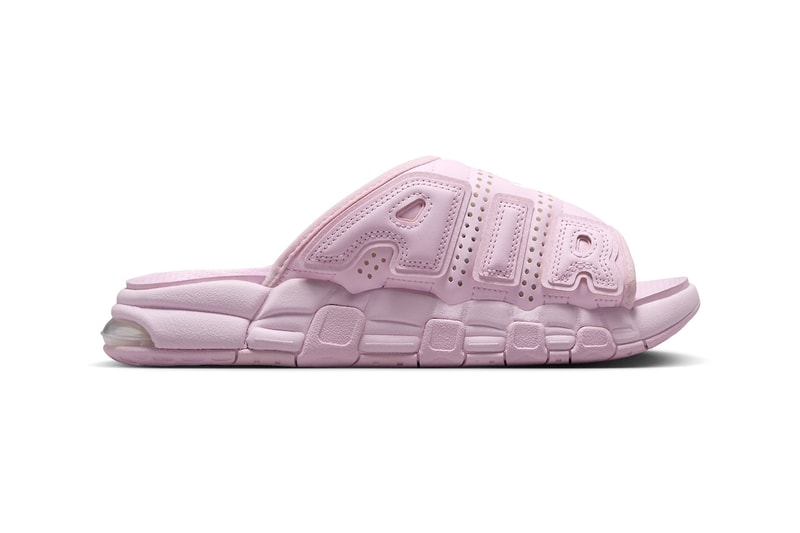 Nike Air More Uptempo Slide 推出全新淡粉色款式