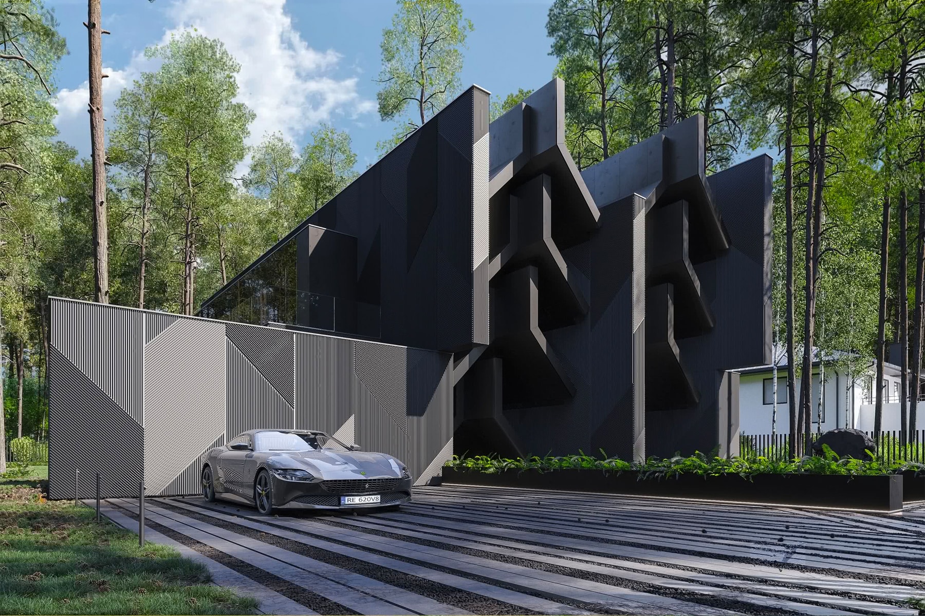 致敬 Lamborghini Aventador SVJ！REFORM Architekt 全新別墅 Pini Casa 正式登場