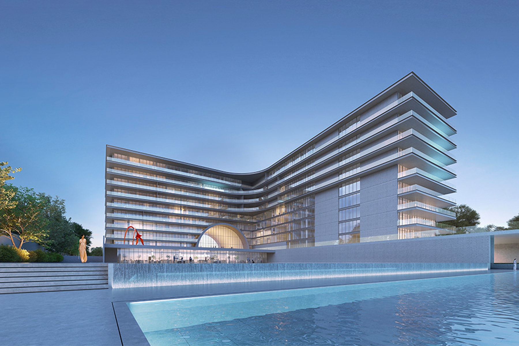 傳奇建築師安藤忠雄設計之杜拜海灘住宅 Armani Beach Residences 正式登場