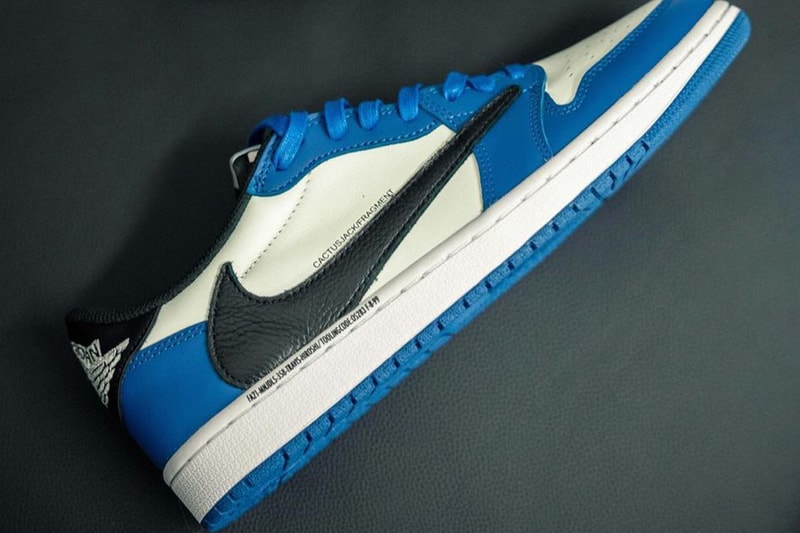 率先近賞 Travis Scott x fragment design x Air Jordan 1 Low 最新聯名配色