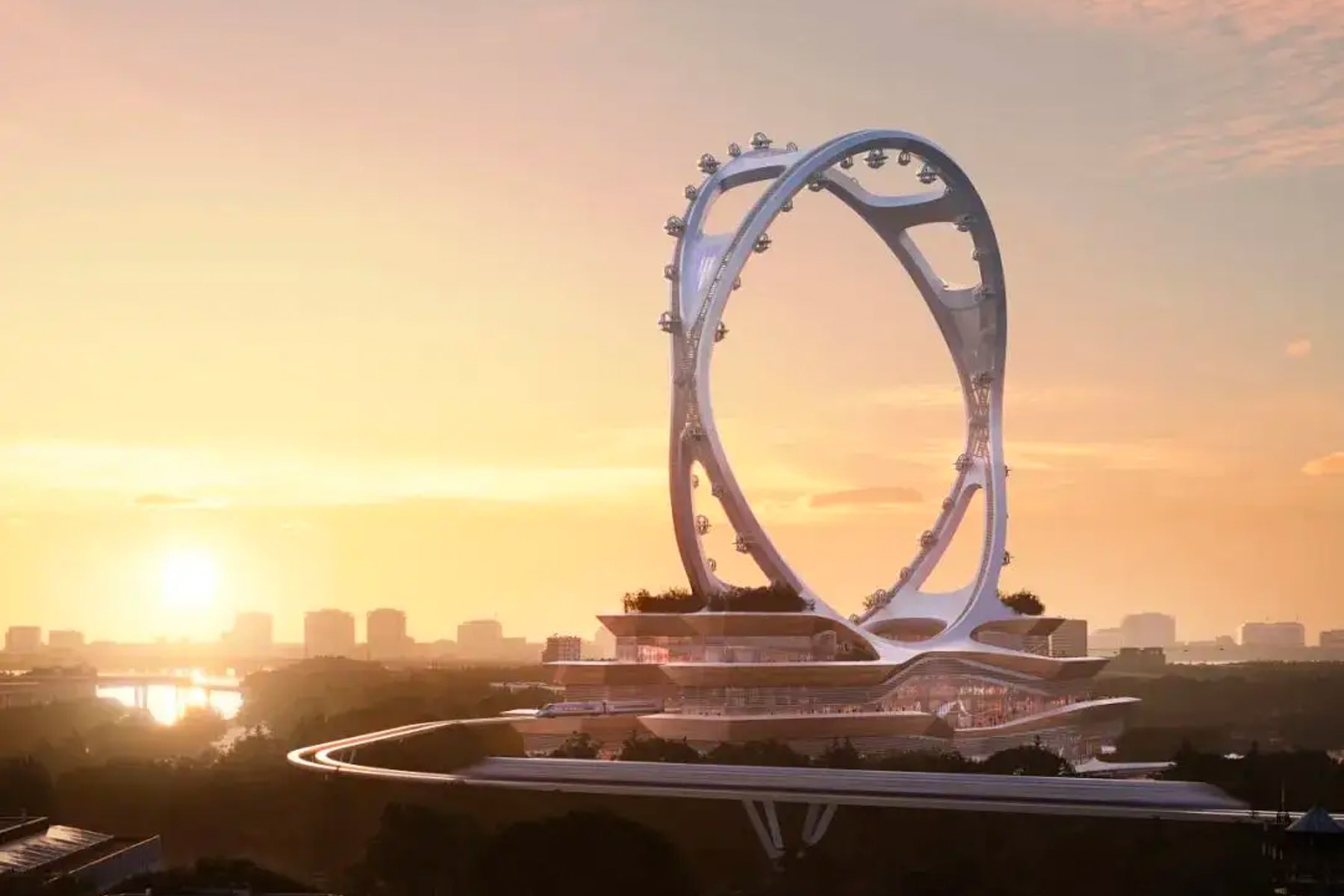 荷蘭建築事務所 UNStudio 建造之世界最高無輻式摩天輪即將登場