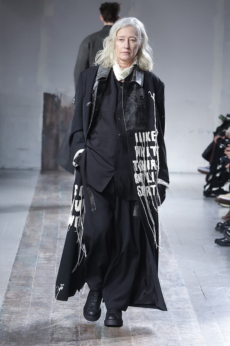 Yohji Yamamoto POUR HOMME 2024 秋冬系列大秀登場