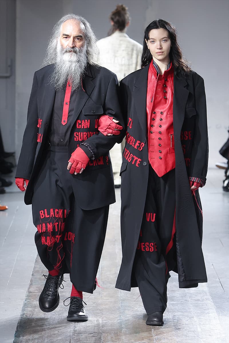 Yohji Yamamoto POUR HOMME 2024 秋冬系列大秀登場