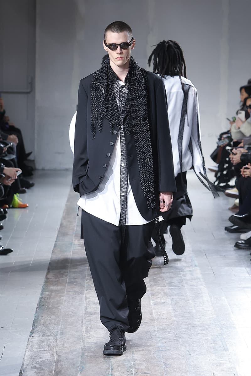 Yohji Yamamoto POUR HOMME 2024 秋冬系列大秀登場